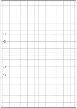 Lösblad A4 rutat 10x10mm hålat (500)