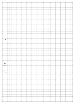 Lösblad A4 rutat 5x5mm hålat (500)