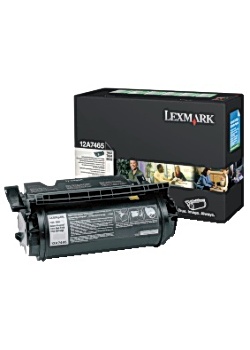 Toner LEXMARK 12A7465 svart