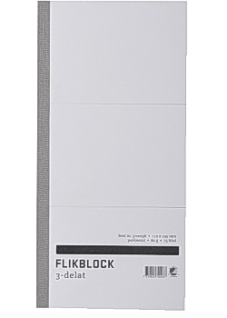 Flikblock 3-delat 120x245mm 60g