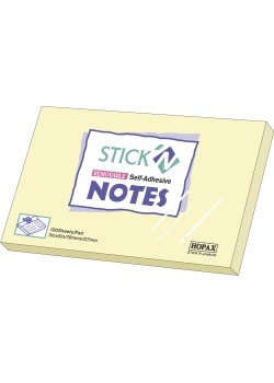 Notes Stick'n Notes 76x127mm gul