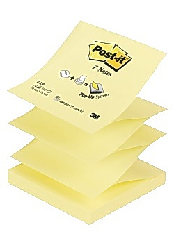 Notes POST-IT Z-block 76x76mm gul