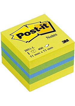 Notes POST-IT Minikub 51x51mm lemon