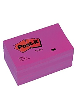 Notes POST-IT neon 76x127mm rosa