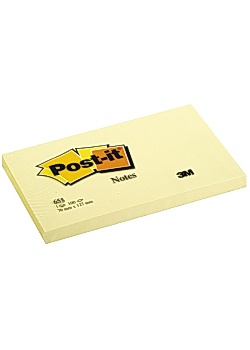 Notes POST-IT 76x127mm gul