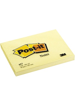 Notes POST-IT 76x102mm gul