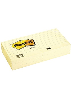 Notes POST-IT linjerat 76x76mm gul