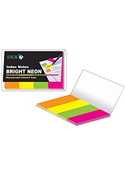 Notes Stick'n Notes index 19x50mm 4 färg