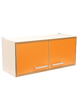 Dörrar t/vägghängd hylla Prem orange 2fp