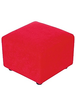 Sittpuff Ormen kort röd