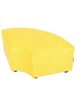 Sittpuff Ormen böj gul