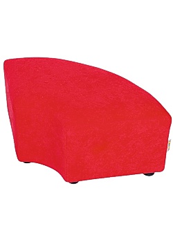 Sittpuff Ormen böj röd
