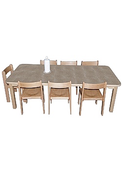 Tapiflexbord 80x140 cm höjd 58 cm beige