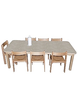 Tapiflexbord 80x140 cm höjd 58 cm sand