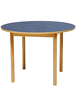 Tapiflexbord rund 120cm h. 72cm blå