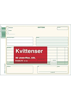 Blankett kvittens A5L 50 blad