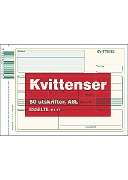 Blankett kvittens A6L 50 blad