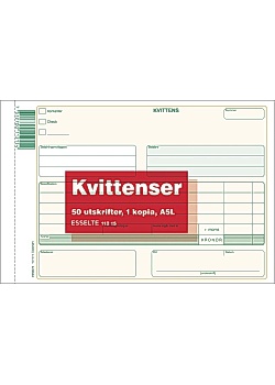 Blankett kvittens A5L 2x50 blad kopia