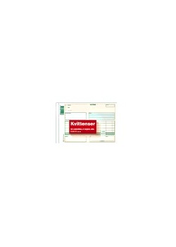 Blankett kvittens A5L 50bl m 2 kopior