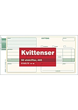 Blankett kvittens A65 50 blad
