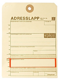 Adresslapp kartong 114x148mm (1000)