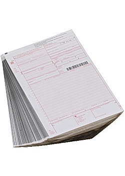 Fraktsedel 4-delad A 701 (100)