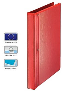 Gaffelpärm GREPPO A4 40mm röd