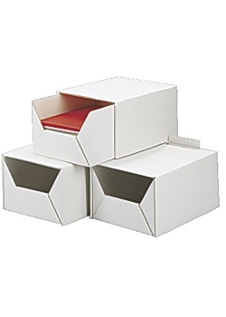 Arkivbox A4 315x220x160mm 2-delad vit