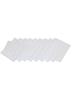 Plastregister A4+ A-Ö 225/240x297mm vit