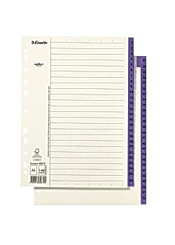 Pappregister Servo A4 1-52 lila