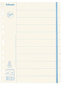 Pappersregister JOPA otryckt A4 10 flik
