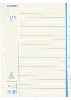 Pappersregister JOPA otryckt A4 20 flik