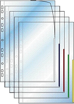 Plastficka Signal A4 0,13mm röd