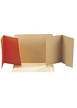Mapp kartong A3 3-klaff brun