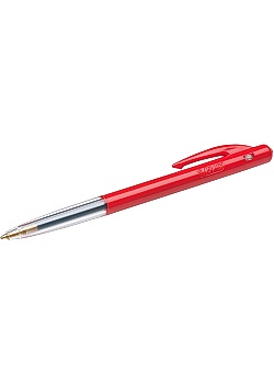 Kulpenna BIC Clic M10 röd dokumentäkta