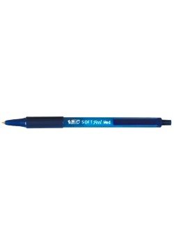 Kulpenna BIC Soft Feel Clic blå