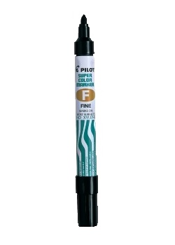Märkpenna PILOT Super Color F svart