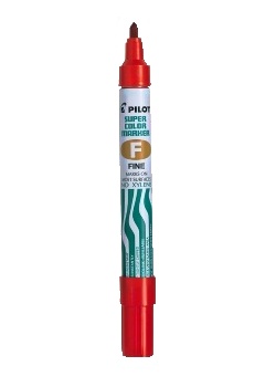 Märkpenna PILOT Super Color F röd