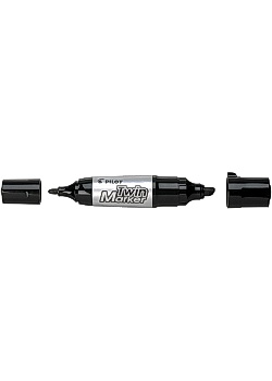 Märkpenna PILOT Twin Marker jumbo svart