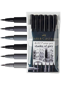 Artistpen FABER-CASTELL gråton (6)