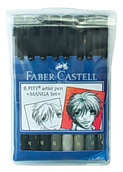 Artistpen FABER Pitt Manga 8 pennor