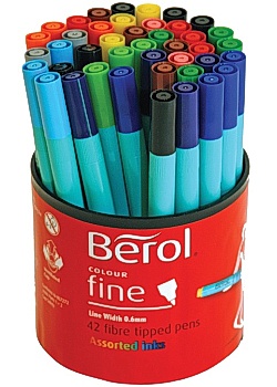 Fiberpenna BEROL Colourfine 42 pennor