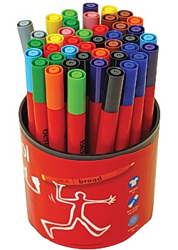 Fiberpenna BEROL Colourbroad 42 pennor