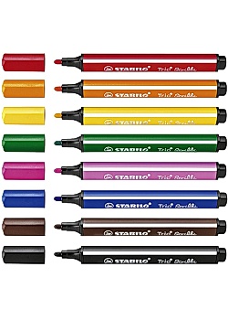Fiberpenna Trio Scribbi 8 färger