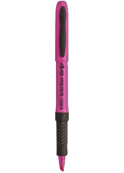 Överstrykningspenna BIC Grip rosa