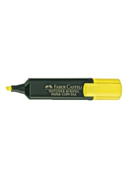 Överstrykningspenna FABER CASTELL gul