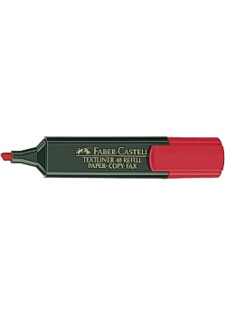 Överstrykningspenna FABER CASTELL röd
