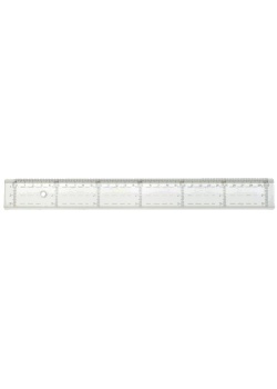 Linjal tvärgraderad 20cm