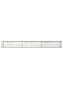 Linjal tvärgraderad 30cm