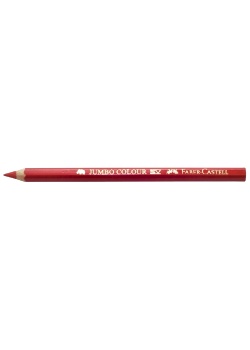 Färgpenna FABER Jumbo klarröd (12)